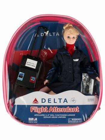 DELTA FLIGHT/ATTENDANT DOLL BACKPACK
