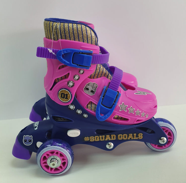 LOL SKATES 2/1 3 WHEELS ADJUSTABEL