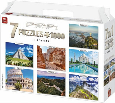 PUZZEL 7IN1 WONDERS OF THE WORLD 1000ST