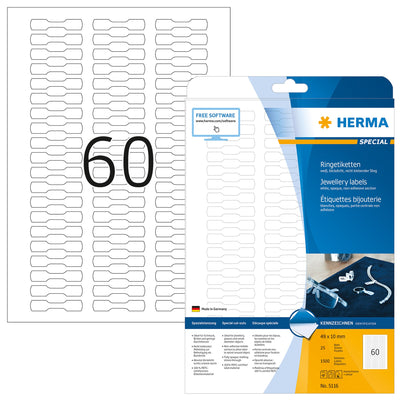 Herma jewelry labels