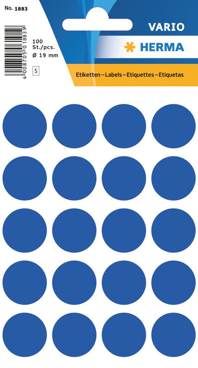 Herma sticker vario dots dark blue