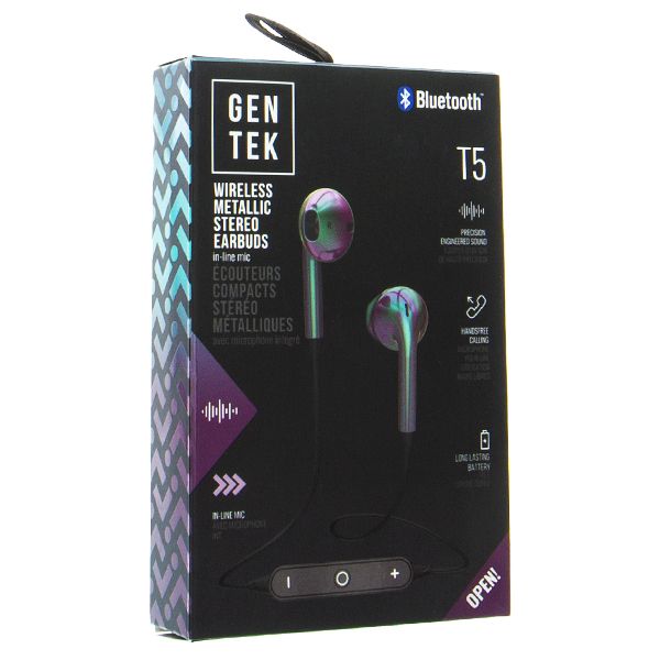 GEN TEK TW3 BLUETOOTH METALLIC EARBUDS