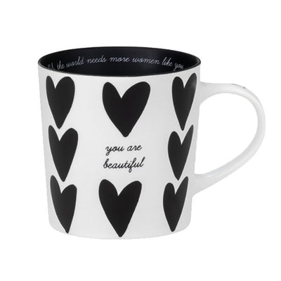 CERAMIC MUG YOU ARE BEAUTIFUL 18OZ