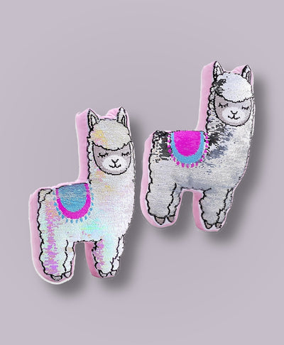 Top Trenz Reversible Sequin Llama Pillow