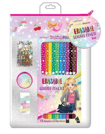 Fashion Passion Erasable Colored Pencils Set