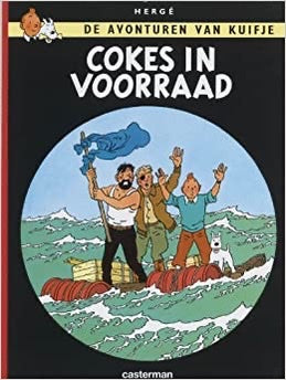 STRIP VERHALEN DE AVONTUREN VAN KUIFJE:  COKES IN VOORRAAD