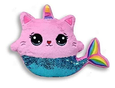 Top Trenz Reversible Sequin Merkitty Pillow