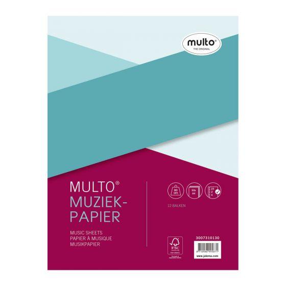 Jalema interieur muziekpapier  A4, 50 sheets, 2-4-23 rings