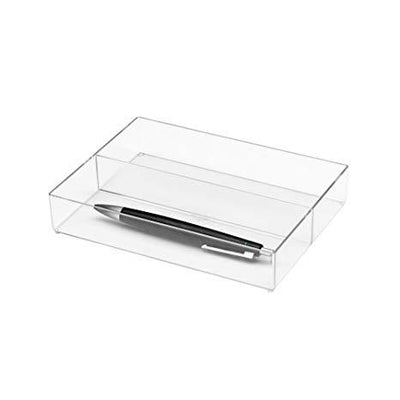 Jalema silky touch pen case transparent white