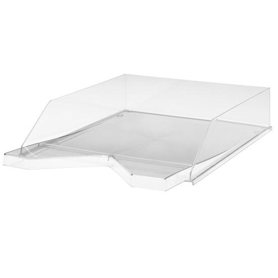 Jalema silky touch letter tray transparent white