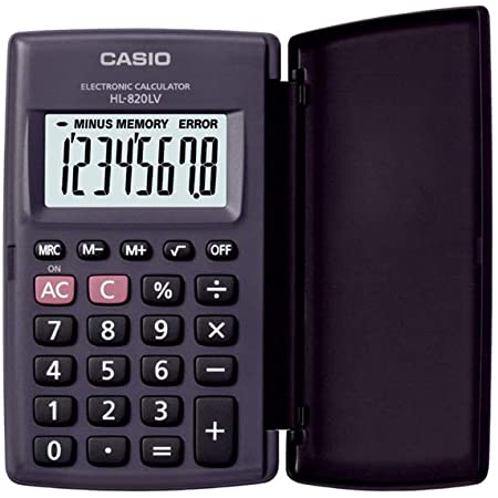 CASIO ELECTRO CALCULATOR HL-820LV-BK