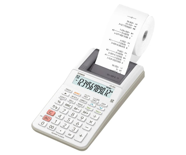 PRINT CALCULATORS HR-8RC-WE