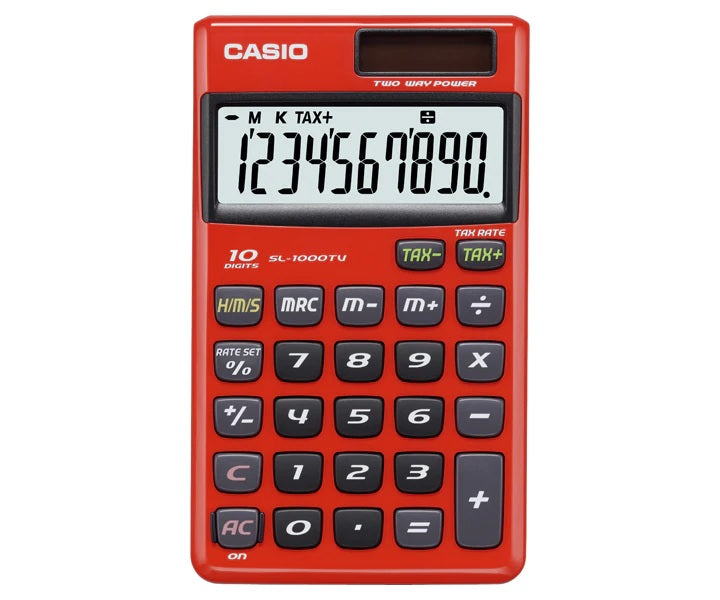 POCKET CALCULATOR SL-1000TV-RD