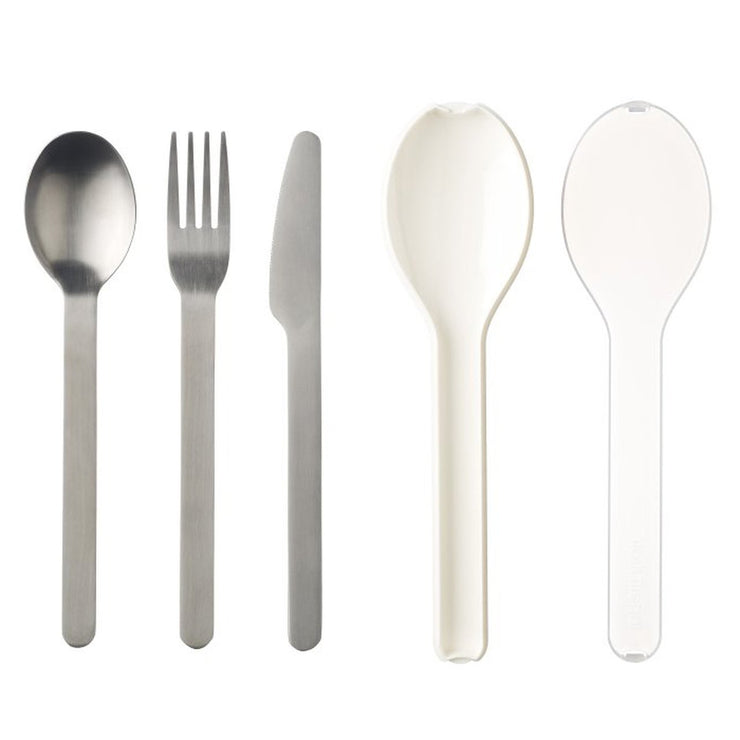 Cutlery Set Ellipse 3pcs White