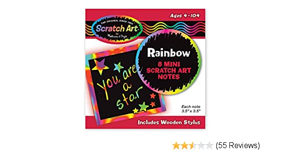 RAINBOW MINI SCRATCH ART NOTE CUBES