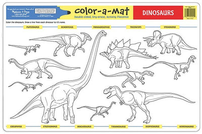 DINOSAURS COLOR-A-MAT