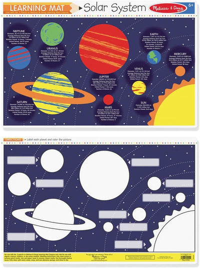 SOLAR SYSTEM LEARNING MAT