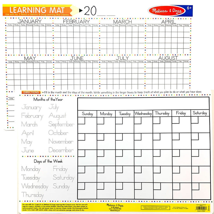 CALENDAR LEARNING MAT