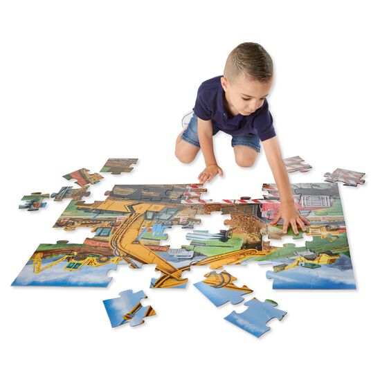 BUILDING SITE FLOOR PUZZLE 48PC