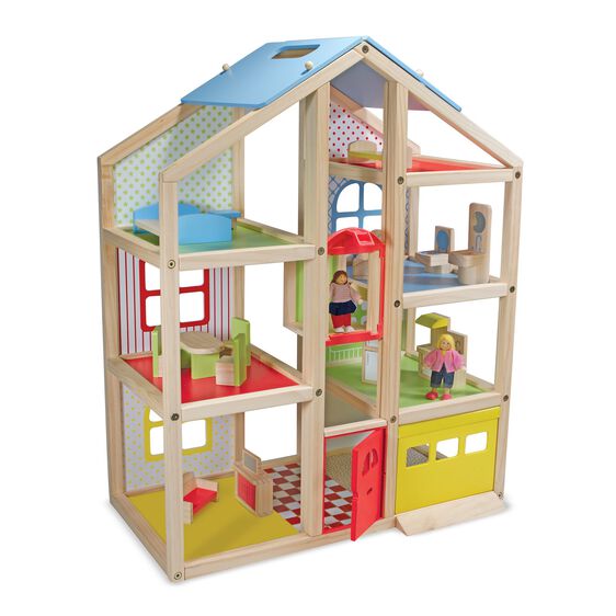 WOODEN HI-RISE DOLLHOUSE