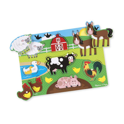 WDN PUZZLE PEG - FARM ANIMALS