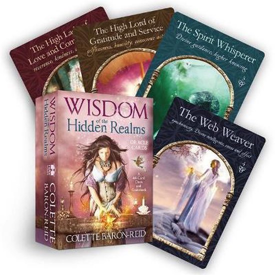 WISDOM OF THE HIDDEN REALMS ORACLE CARDS With Booklet - COLETTE BARON REID