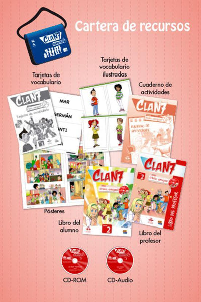 CLAN 7 HOLA AMIGOS 2 PAQUETE PARA EL PROFESOR