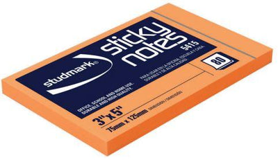 Studmark stick notes 3X5" orange