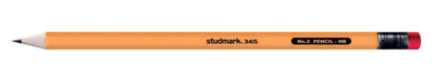 Studmark yellow pencil w/red eraser 7"