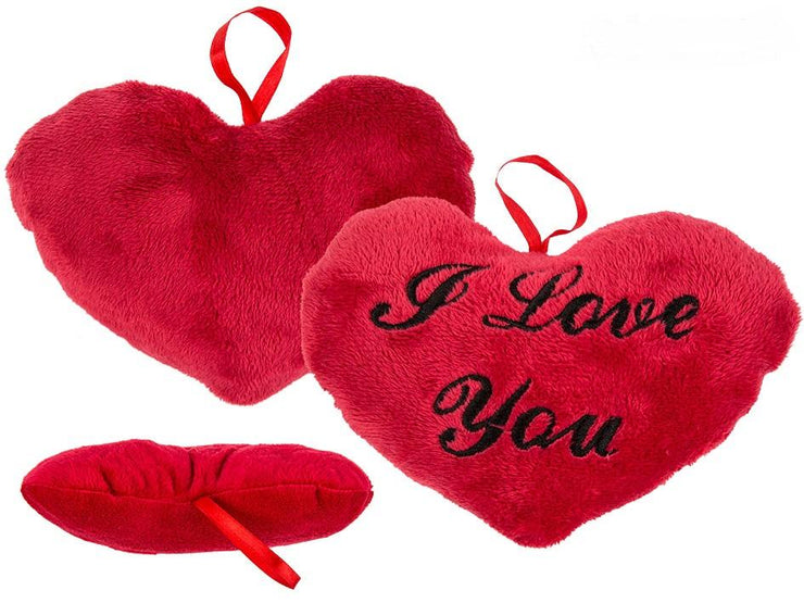 RED PLUSH HEART I LOVE YOU 18C