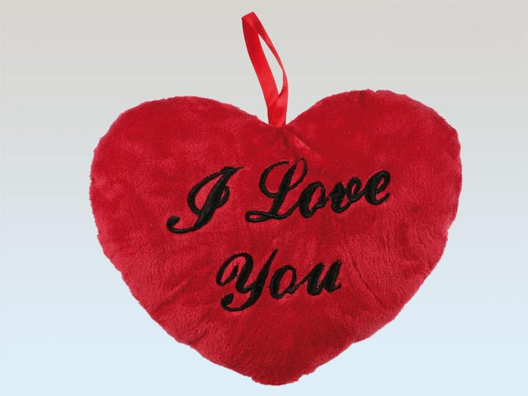 RED PLUSH HEART I LOVE YOU 26CM