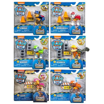 Paw Patrol Ultimate Rescue Construction Action Pack Pups Asst