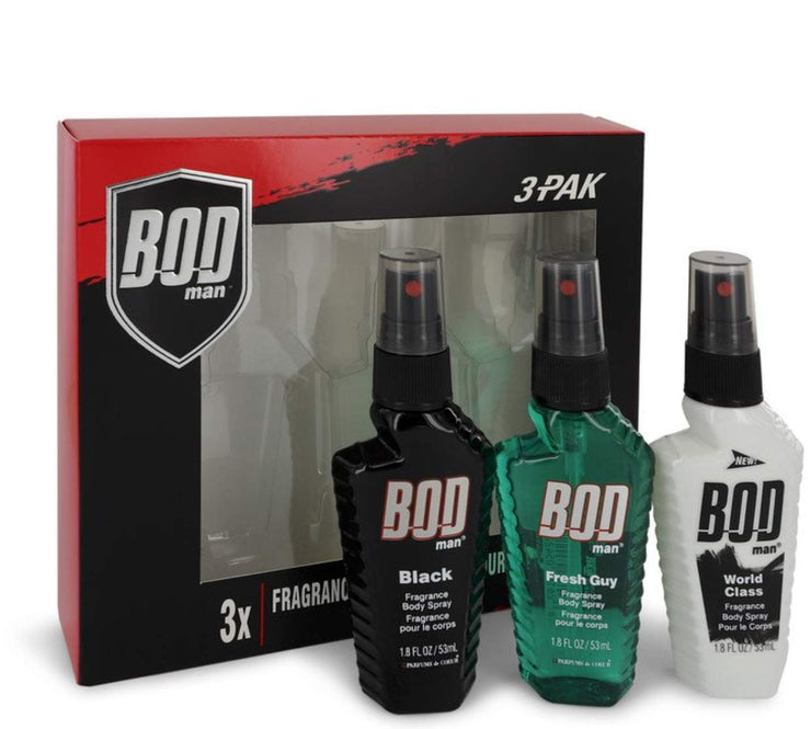 BOD MAN WORLD FRAGRANCE BODY SPRAY 3PACK