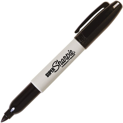 SUPER SHARPIE BLACK FINE PERMANENT MARKER