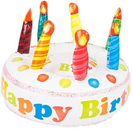 INFLATABLE CAKE,HAPPY BIRTHDAY 27cm