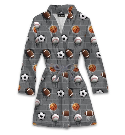 BATHROBES SPORTS PRINT