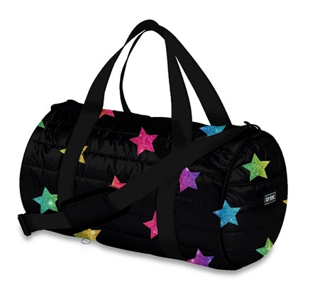 DUFFLE BAG PUFF MULTI GLITTER STAR