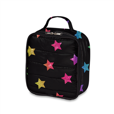 LUNCHBOX PUFFER MULTI GLITTER STAR