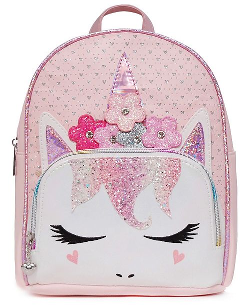 MISS GWEN PERFORATED MINI BACK PACK PINK