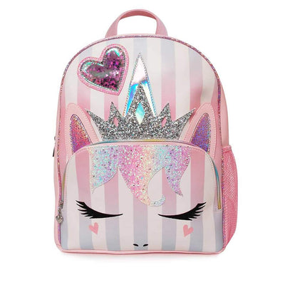 MISS GWEN PARTY STRIPES BACK PACK PINK