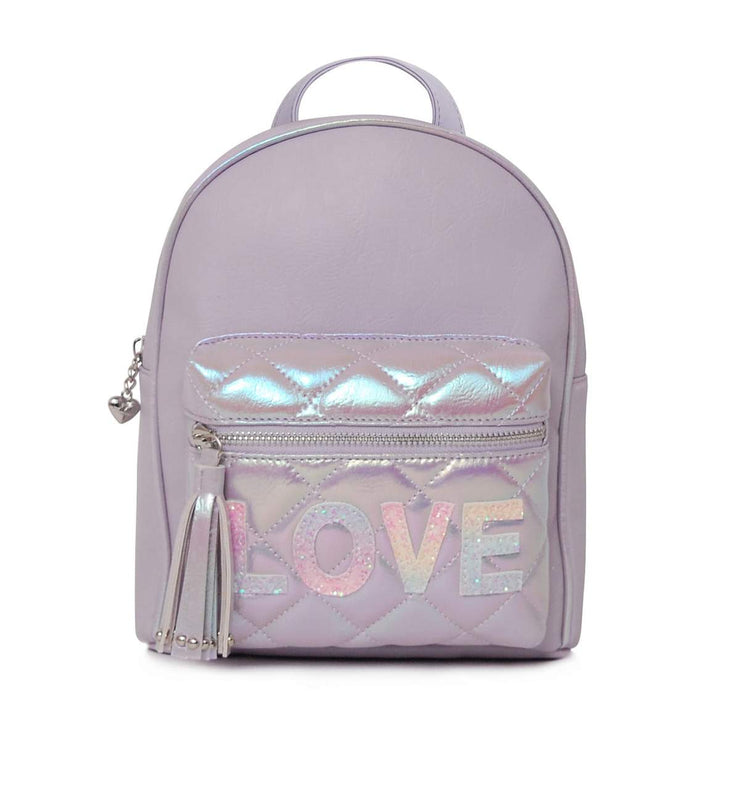 QUILTED LOVE LILAC MINI BACK PACK