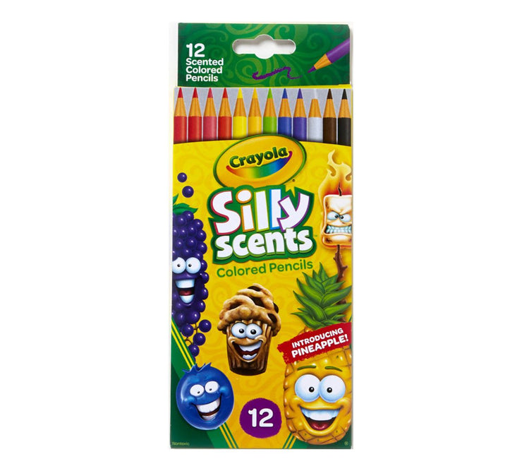 CRAYOLA SILLY SCENTS COLORED PENCILS  12 UNITS