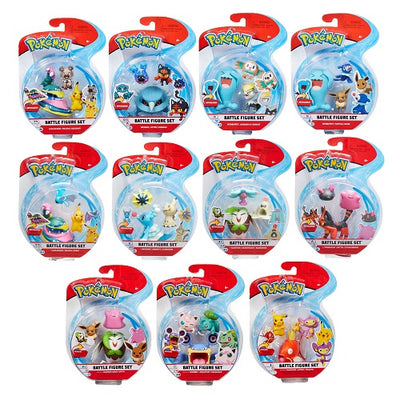 POKEMON  BATTLE FIGURE SET 3PK