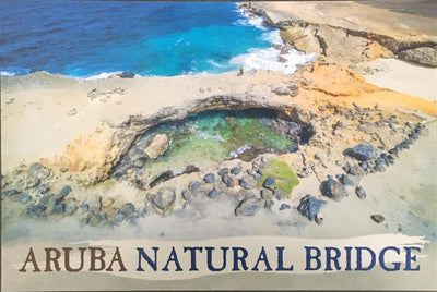POST CARD NATURAL BRIDGE ARUBA AIR