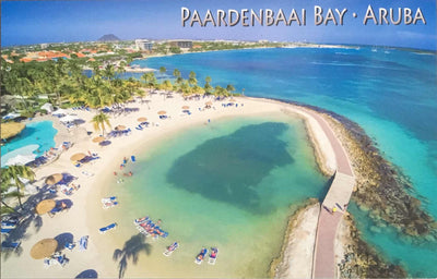 POST CARD AIREAL PAARDEN BAAI BEACH