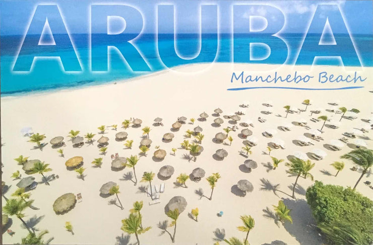 POST CARD MANCHEBO BEACH ARUBA