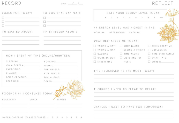 RECHARGE REFLECTION JOURNAL