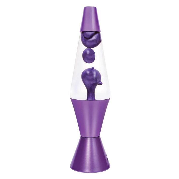 14.5" LAVA LAMP METALLIC PURPLE/CLEAR/PURPLE