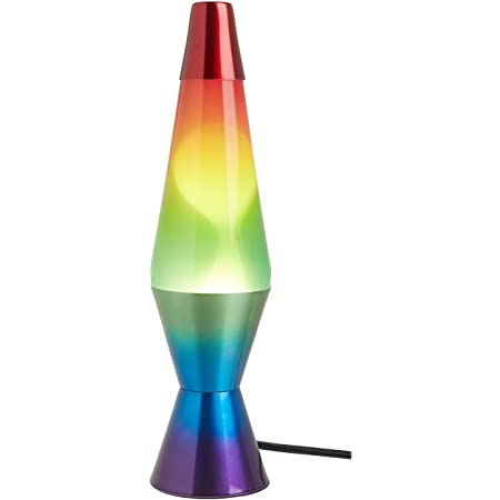 14.5" LAVA LAMP COLORMAX RAINBOW WHITE TRICOLOR