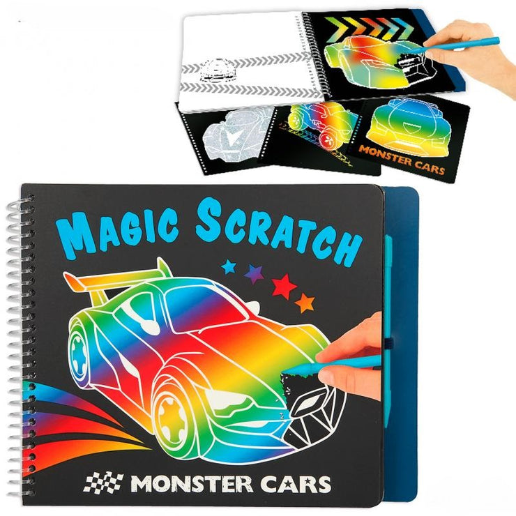 MONSTER CARS MGC SCRATCH BOEK